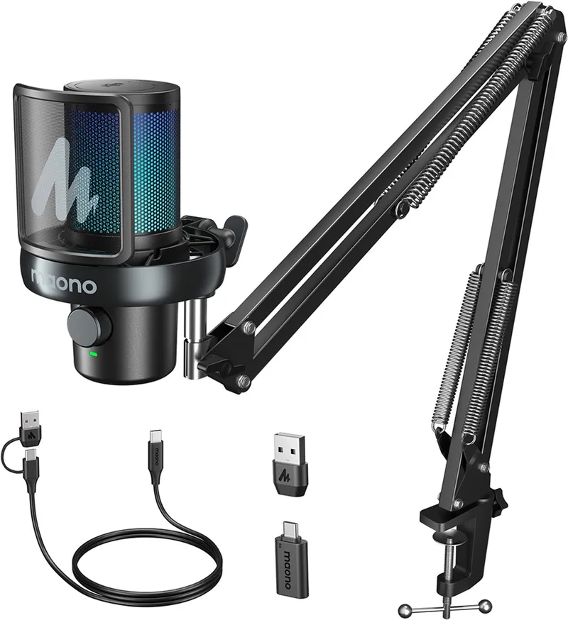 DM40 S Pro Black - Microfoon by Maono in Transparent – product photo