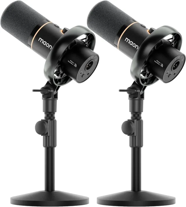 PD200WC1 - Draadloze Podcast Microfoon - USB & XLR - Dynamische Microfoon - RGB - Noise Cancelling - Streaming & Podcast