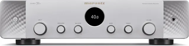 AV Stereo 70S - AV Receiver met FM/DAB+ radio, 75 Watt per Kanaal, HEOS® Built-In en 8K HDMI-Aaansluiting - Zilver/Goud