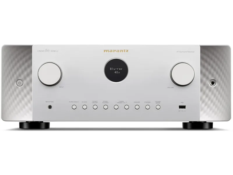 Cinema 60 DAB Serie 2 surround receiver zilvergoud van Marantz – productfoto