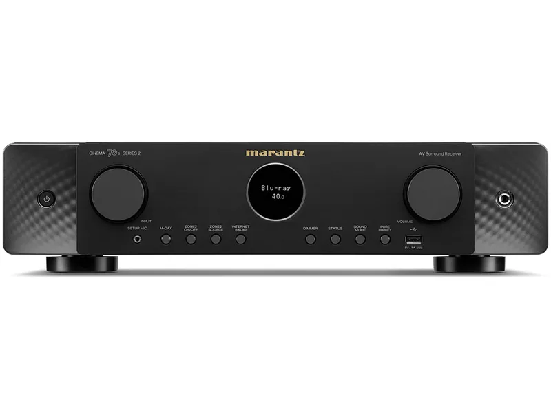 Cinema 70s Serie 2 surround receiver zwart van Marantz – productfoto