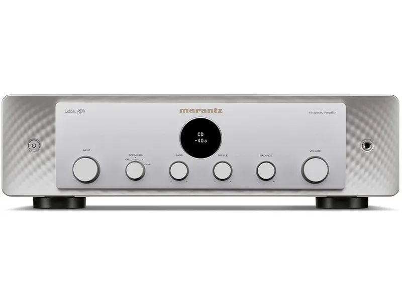 Model 50 stereo versterker zilvergoud van Marantz – productfoto