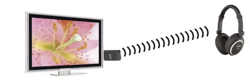BoomBoom 50 Bluetooth Transmitter - Bluetooth zender - TV naar koptelefoon of speaker van Marmitek in Zender voor 1 hoofdtelefoon – productfoto 2 van 2