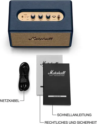 Acton III speaker BT Bluetooth speaker Blauw von Marshall – Produktfoto 5 von 5