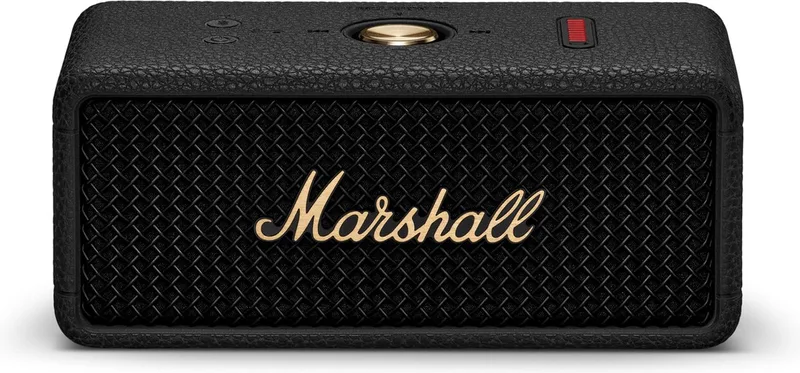Emberton III - Bluetooth Speaker - Black and Brass van Marshall in Zwart – productfoto