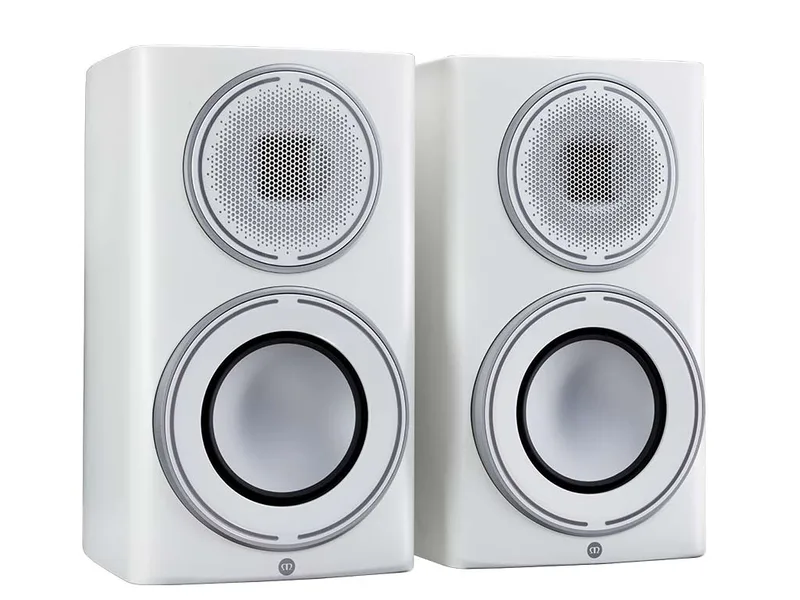 Platinum 100 3G Pure monitor speaker satin white van Monitor Audio – productfoto
