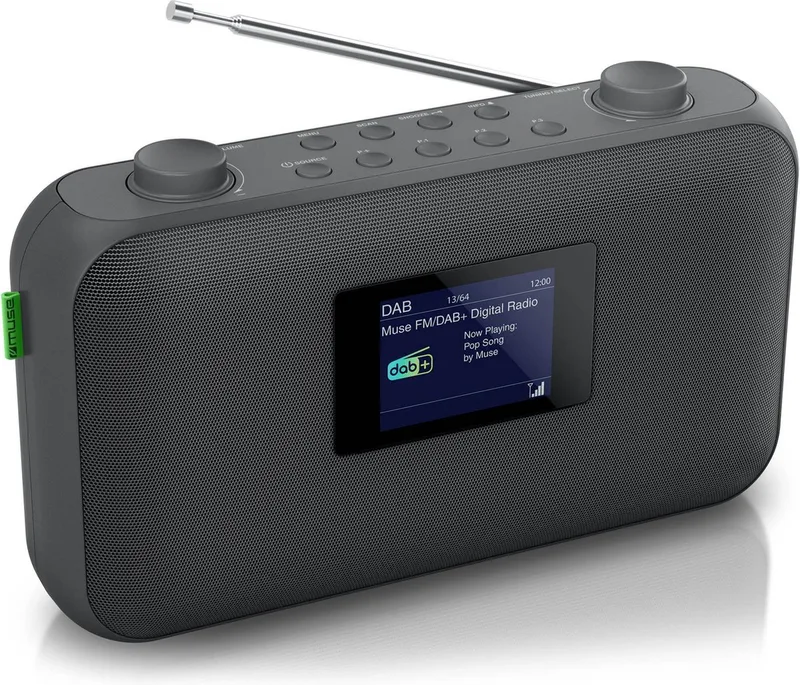 M-118DB - Compacte DAB+/FM-radio met slideshowfunctie by Muse in Black – product photo