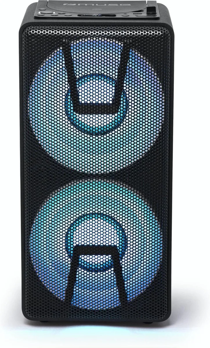 M-1820DJ - Bluetooth DJ party speaker met CD en ingebouwde batterij (150 Watt) by Muse in Black – product photo