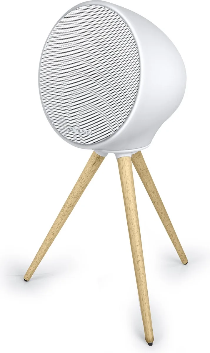 ML-655BT - Design bluetooth speaker met kleurverlichting, spatwaterdicht (60 Watt) van Muse in Wit – productfoto