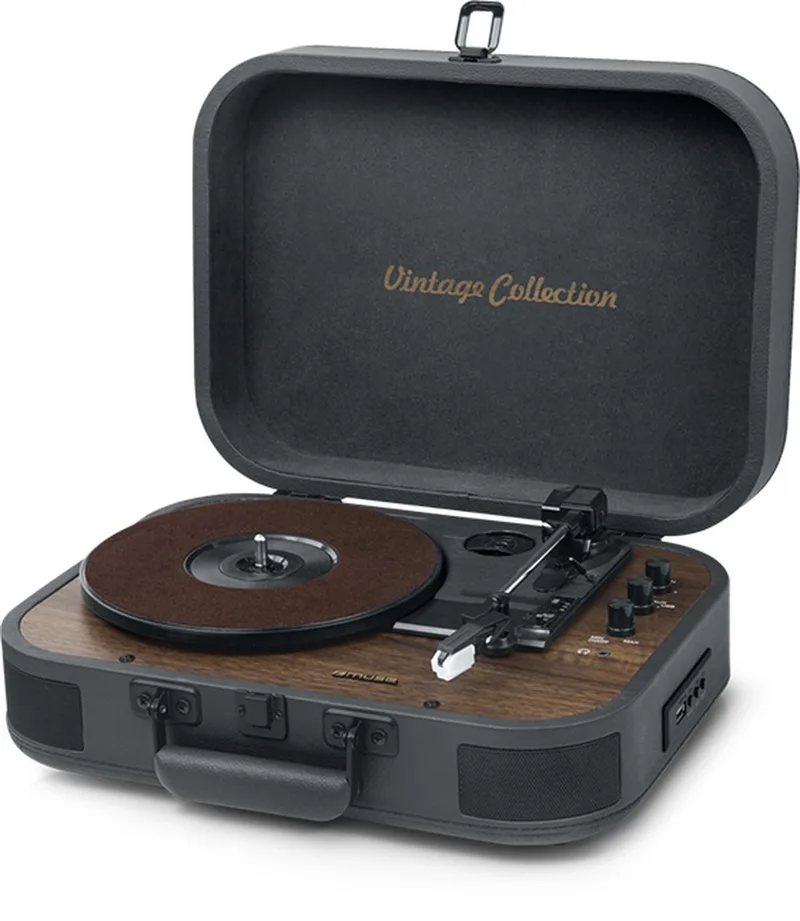 MT-207 DGB | Stereo platenspeler met bluetooth uit, encoding-functie, donkergrijs van Muse in Donker grijs – productfoto