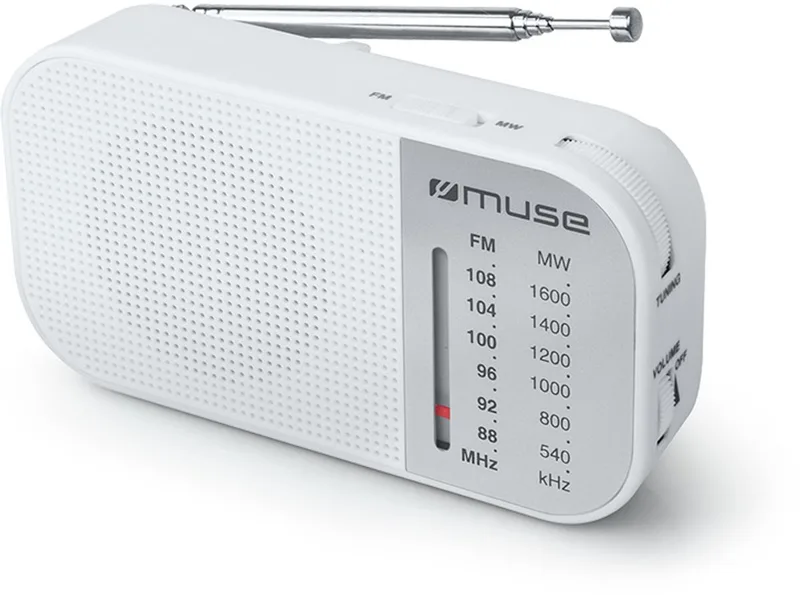Radio Muse M-025 Rw White van Muse – productfoto