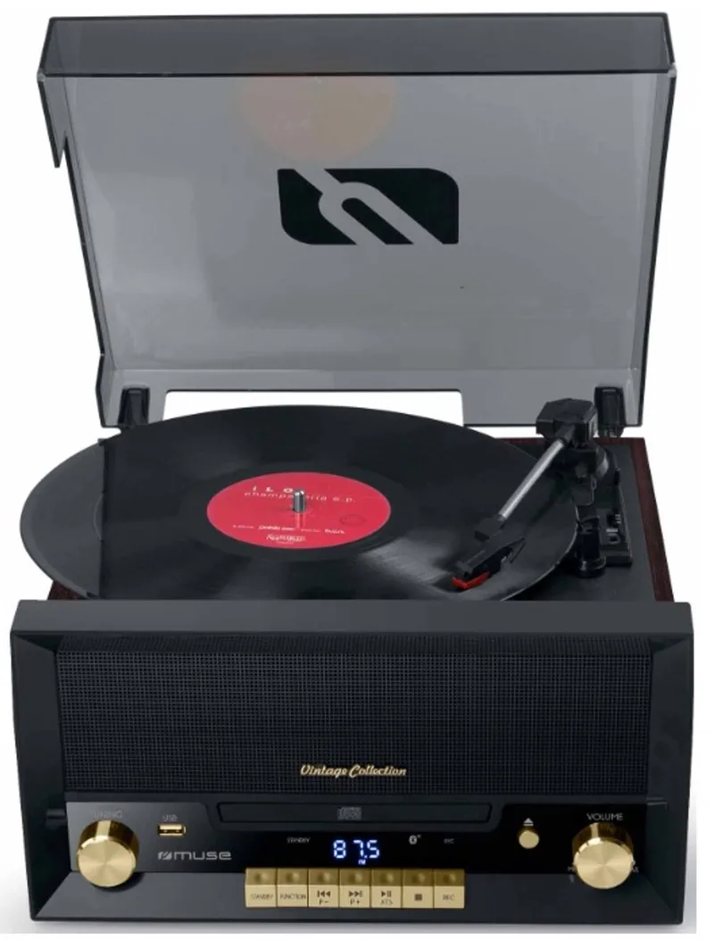 Record Player Muse MT112W Black 20 W by Muse in Black – product photo