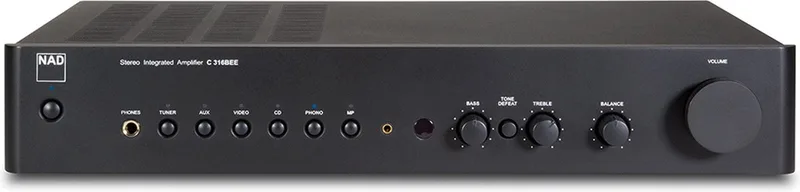 C 316BEE V2 Geïntegreerde stereo versterker - 2x 40W van NAD in Zwart – productfoto