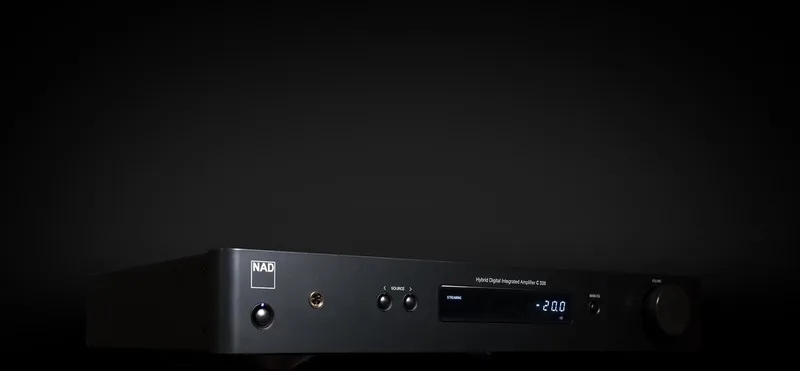 C 338 Hybrid Digitale versterker met Bluetooth en Chromecast - 2x 50W - Zwart van NAD in Grijs – productfoto