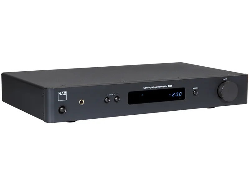 C328 stereo versterker grafiet van NAD – productfoto