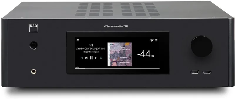 T778 AV Surround Receiver van NAD in Graphite – productfoto