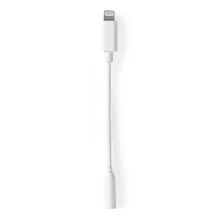 audio cable - Lightning / audio - 10 cm by Nedis in White – product photo 3 of 3