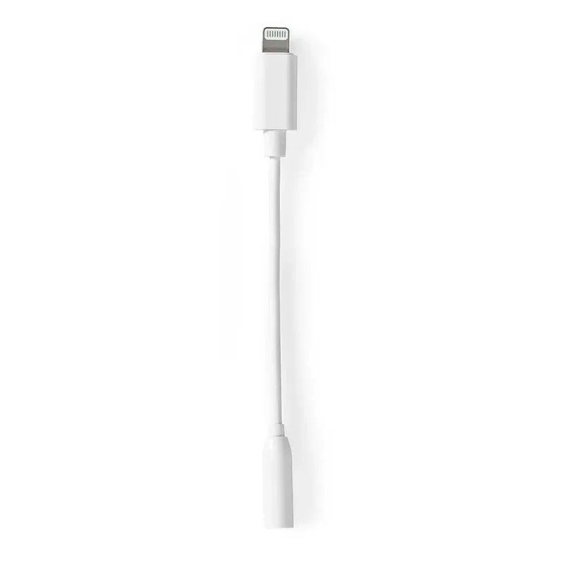 audio cable - Lightning / audio - 10 cm by Nedis in White – product photo 3 of 3