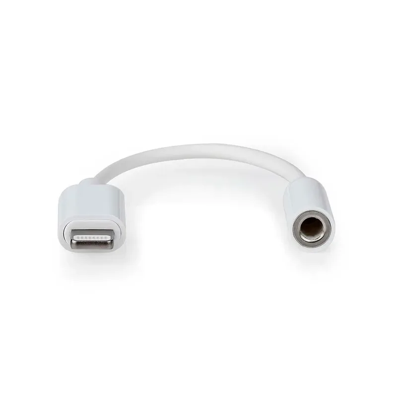 audio cable - Lightning / audio - 10 cm by Nedis in White – product photo 2 of 3