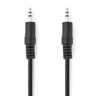 Cagb22000bk05 Stereo Audiokabel M-m Vernikkeld 3.5mm 3.5mm 0.5 M by Nedis – product photo 1 of 3