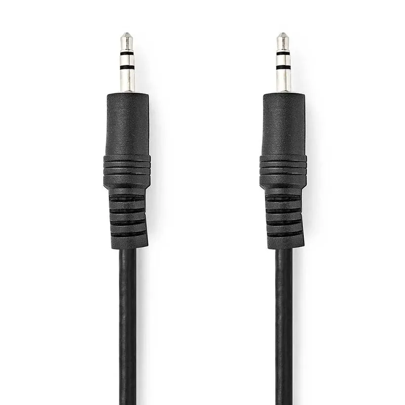 Cagb22000bk05 Stereo Audiokabel M-m Vernikkeld 3.5mm 3.5mm 0.5 M by Nedis – product photo 1 of 3