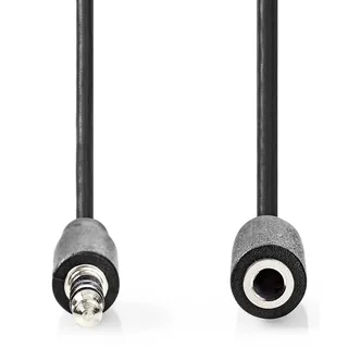 Cagb22050bk100 Stereo Audiokabel M-f Vernikkeld 3.5mm 3.5mm 10 M fra Nedis – produktbillede 2 af 3