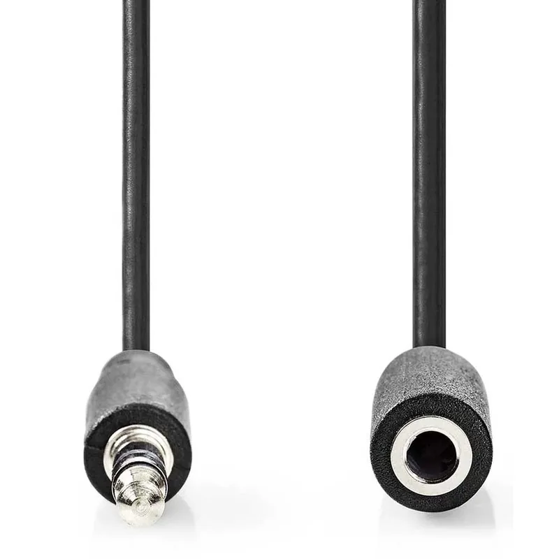 Cagb22050bk100 Stereo Audiokabel M-f Vernikkeld 3.5mm 3.5mm 10 M fra Nedis – produktbillede 2 af 3