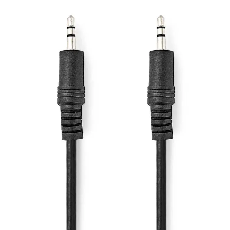 Cagl22000bk05 Stereo Audiokabel M-m Vernikkeld 3.5mm 3.5mm 0.5 M de Nedis – photo produit