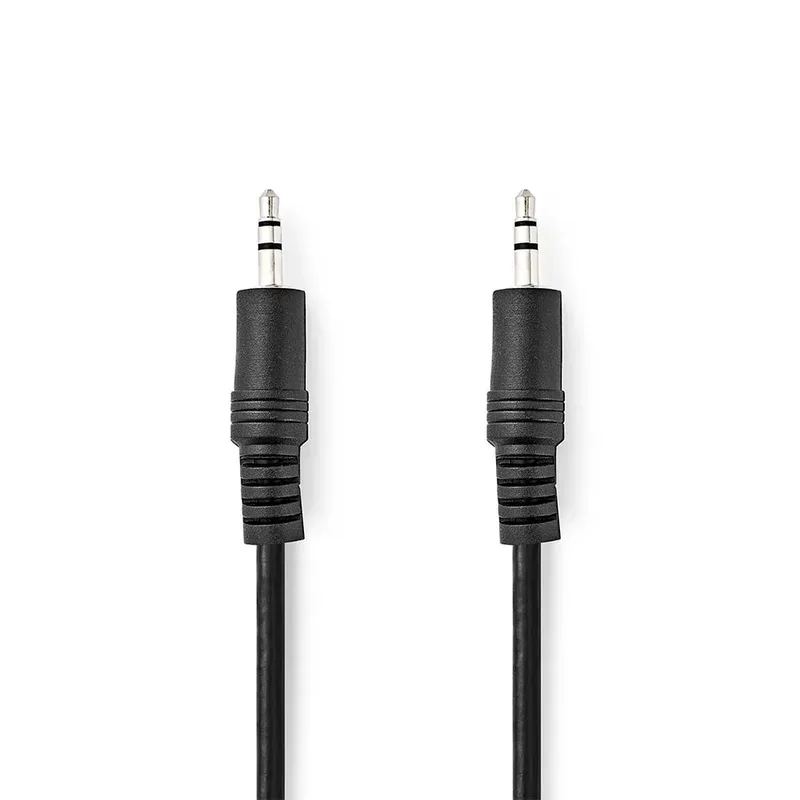 Cagl22000bk50 Stereo Audiokabel M-m Vernikkeld 3.5mm 3.5mm 5 M by Nedis – product photo