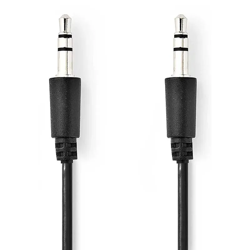 Cagl22005bk10 Stereo Audiokabel M-m Vernikkeld 3.5mm 3.5mm 1 M by Nedis – product photo 1 of 3