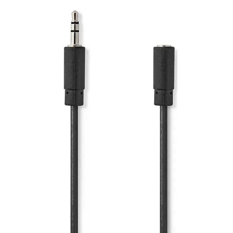 Cagl22050bk100 Stereo Audiokabel M-f Vernikkeld 3.5mm 3.5mm 10 M by Nedis – product photo 1 of 3