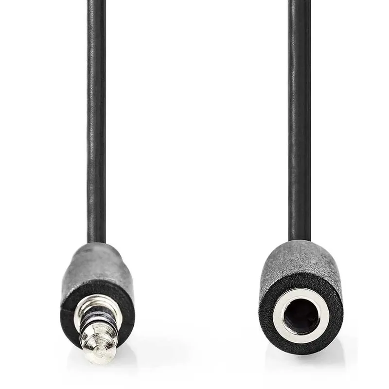 Cagl22050bk100 Stereo Audiokabel M-f Vernikkeld 3.5mm 3.5mm 10 M by Nedis – product photo 2 of 3