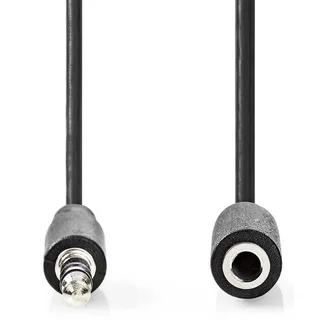 Cagl22050bk20 Stereo Audiokabel M-f Vernikkeld 3.5mm 3.5mm 2 M by Nedis – product photo 2 of 3