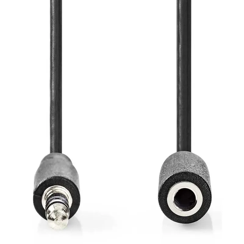 Cagl22050bk50 Stereo Audiokabel M-f Vernikkeld 3.5mm 3.5mm 5 M by Nedis – product photo 2 of 3