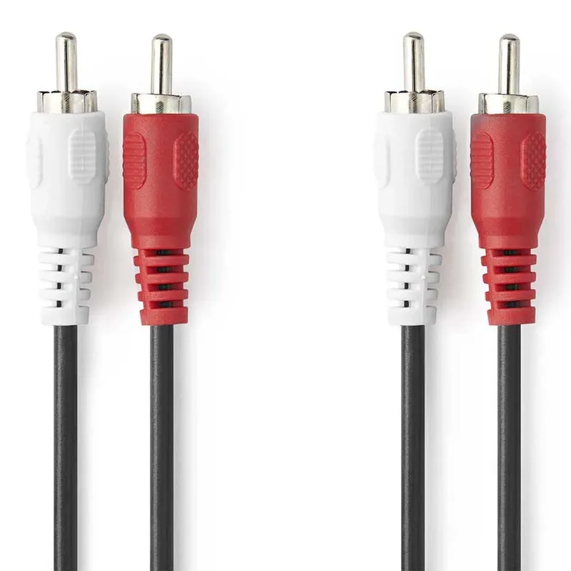 Cagl24200bk15 Stereo Audiokabel 2x Rca M-2x Rca M Vernikkeld 1.5 M by Nedis – product photo