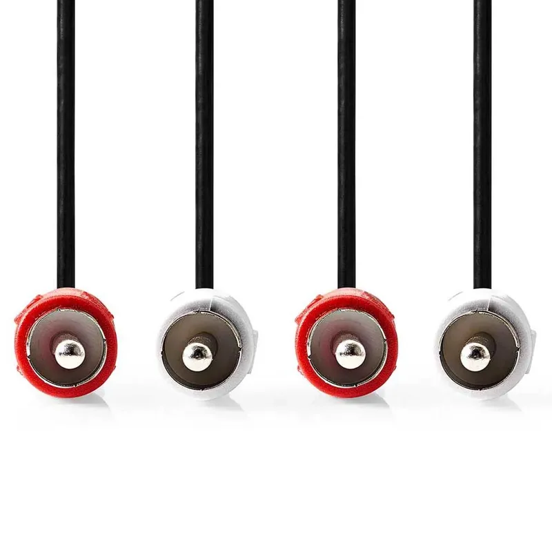 Cagl24200bk15 Stereo Audiokabel 2x Rca M-2x Rca M Vernikkeld 1.5 M by Nedis – product photo 2 of 3