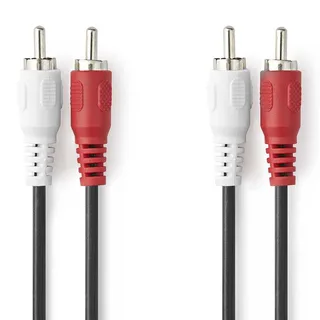 Cagl24200bk30 Stereo Audiokabel 2x Rca M-2x Rca M Vernikkeld 3 M by Nedis – product photo 1 of 3