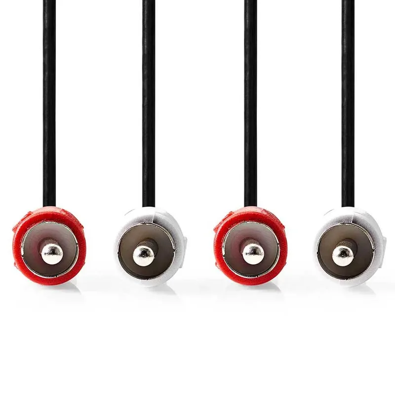 Cagl24200bk30 Stereo Audiokabel 2x Rca M-2x Rca M Vernikkeld 3 M by Nedis – product photo 2 of 3