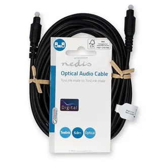 Cagl25000bk50 Toslink M-toslink M Optische Audiokabel 5 M by Nedis – product photo 3 of 3