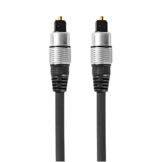 Optische Audiokabel - TosLink Male - TosLink Male - 0.80 m - Rond - PVC - Doos van Nedis in Antraciet – productfoto 2 van 2
