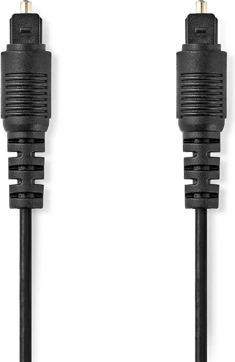 Optische Audiokabel - TosLink Male - TosLink Male - 2.00 m - Rond - PVC - Doos van Nedis in Zwart – productfoto