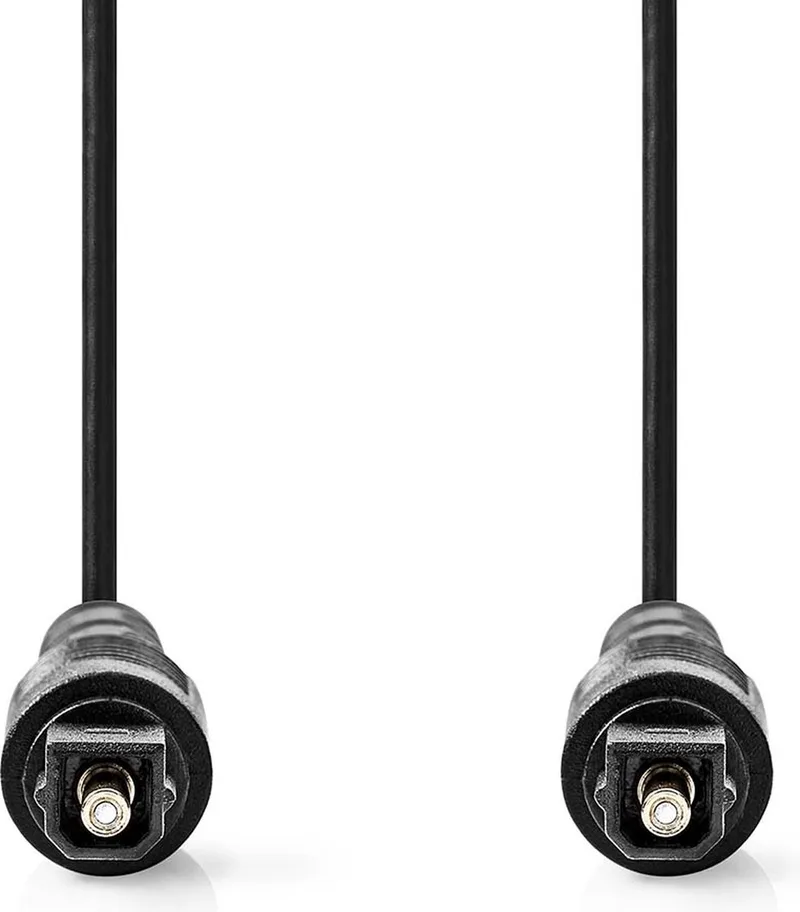 Optische Audiokabel - TosLink Male - TosLink Male - 2.00 m - Rond - PVC - Envelop by Nedis in Black – product photo