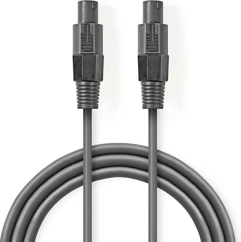Speaker-Kabel - 48 x 0.20 mm - Koper - 5.00 m - Rond - PVC - Kartonnen Sleeve by Nedis in Dark grey – product photo