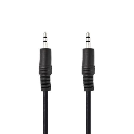 Stereo-Audiokabel - 3,5 mm Male - 3,5 mm Male - Vernikkeld - 1.00 m - Rond - Label van Nedis in Zwart – productfoto 2 van 2