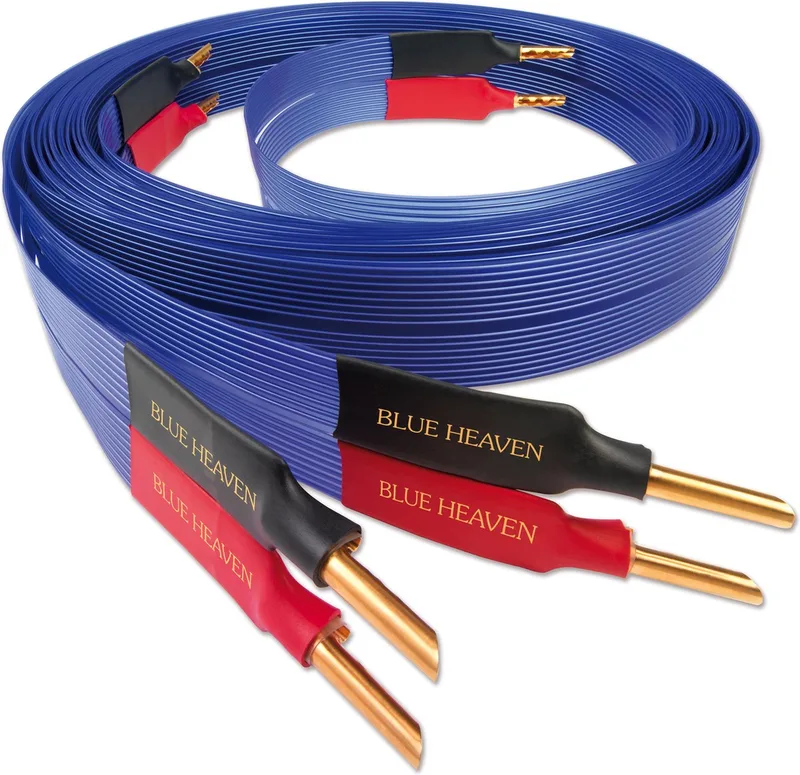 Blue Heaven luidsprekerkabel 2x3.0 m Bananen pluggen van Nordost in Blauw – productfoto