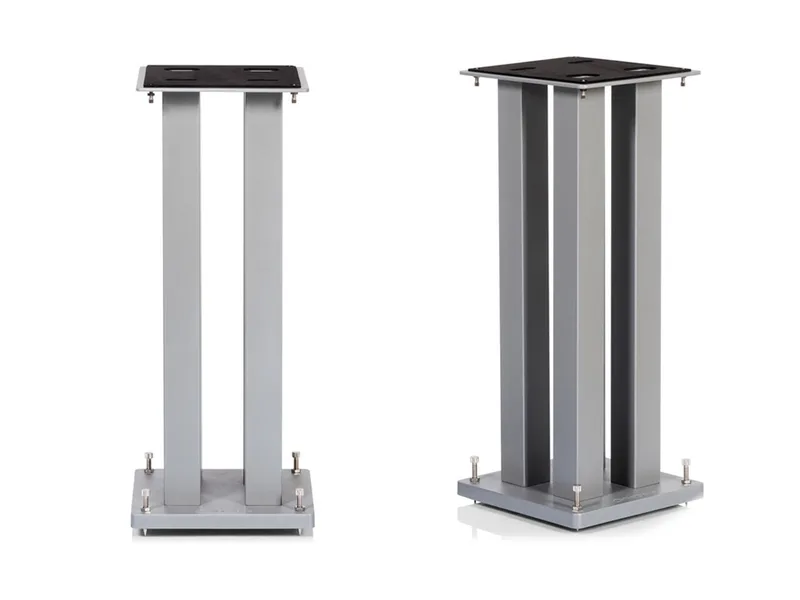 Stylum Square luidsprekerstandaard zilver zijdeglans by NorStone – product photo
