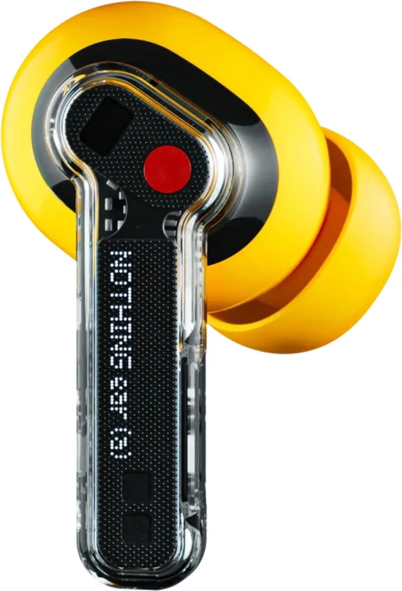 Ear (a) True Wireless Draadloze Oordopjes - Noise Cancelling van Nothing in Geel – productfoto