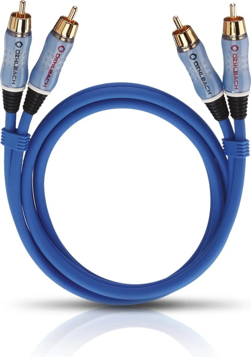 Audio-cinchkabel Stereo 5,0 m by Oehlbach in Blue – product photo