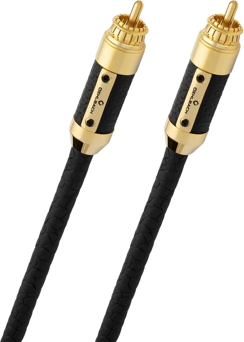 Black Connect Digitale Audiokabel RCA - 75cm van Oehlbach in Zwart – productfoto