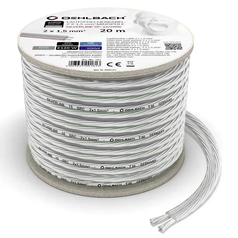 D1c181 20 M Luidsprekerkabel by Oehlbach – product photo 1 of 4